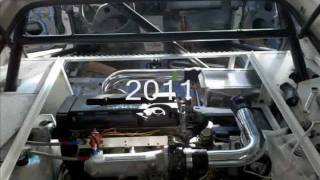 GSR Turbo RWD honda CRX v2 build dyno racing burnouts [upl. by Nirtak]