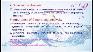 Define Dimensional Analysis and brief on the importance  M301 Fluid Mechanics in Tamil [upl. by Breena216]