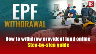 How to withdraw provident fund online Stepbystep guide [upl. by Astrea]