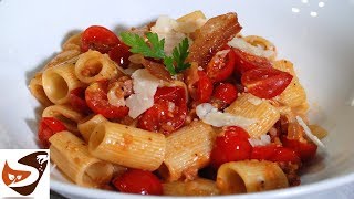 Pasta allamatriciana ricetta estiva super veloce  Primi piatti [upl. by Ttereve]