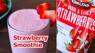 Strawberry Smoothie  How To Make a Strawberry Banana Smoothie [upl. by Turner]