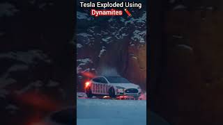 TESLA Exploded With Dynamites Finland Tesla Teslablast [upl. by Lyrej]