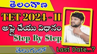 TGTET APPLY 2024 TELUGULO [upl. by Margaux675]