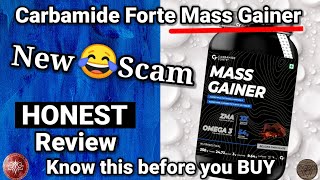 Carbamide Forte Mass Gainer HONEST review  with LAB TEST [upl. by Gorrian672]