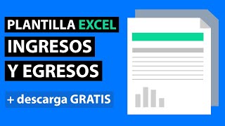 Plantilla de Ingresos y Egresos en Excel Descarga Gratis [upl. by Enived978]