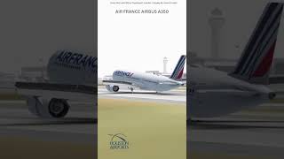 Air France Airbus A350 Landing at George Bush Intercontinental in Infinite Flight shorts [upl. by Elauqsap]