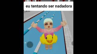 Eu tentando ser nadadora😂🤣 roblox brookhaven humor robloxbrookhaven [upl. by Grunberg242]