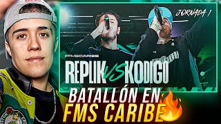 GAZIR reacciona a REPLIK vs KÓDIGO en FMS CARIBE 🏴‍☠️ [upl. by Yentnuoc]