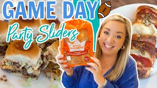 THE BEST SLIDER RECIPES  EASY GAME DAY PARTY FOOD  APPETIZERS TO FEED A CROWD [upl. by Ryon]