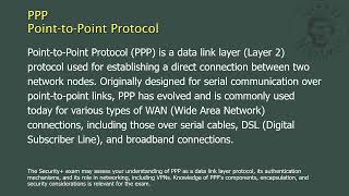 PPP  PointtoPoint Protocol [upl. by Naamann246]