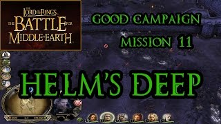 LOTR BFME Good Campaign Mission 11  Helms Deep [upl. by Studnia]