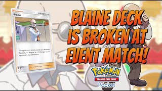 Blaine Deck Gameplay  Pokemon TCG Pocket [upl. by Ardnuhsal]