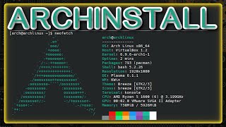 Archinstall to EASILY Install Arch Linux [upl. by Ardnued646]