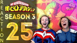 SOS Bros React  My Hero Academia Season 3 Episode 25  POWERRR [upl. by Ynaffad]