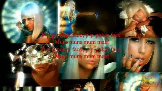 Lady GaGa  Poker Face karaoke 720p HD Lyrics On Screen [upl. by Audrye]