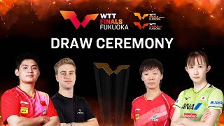 LIVE Draw Ceremony  WTT Finals Fukuoka 2024 [upl. by Anirb713]