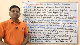 42 Pharmacokinetic Part09 BloodBrain Barrier  Blood Placenta Barrier  BBB  BPB  ADME [upl. by Alyakem574]