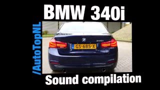 2016 BMW 340i F30  Sounds Accelerations POV Drive amp Autobahn [upl. by Bonnell]