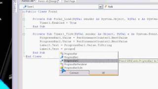 Vb 2008 CPU and Ram Monitor tutorial [upl. by Anne]