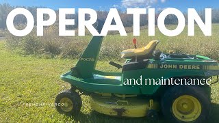 Basic Riding Lawnmower Operation and Maintenance [upl. by Yffat]