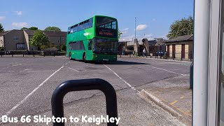 Skipton to Keighley by bus 66  June 2024 [upl. by Rotberg96]