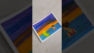 Easiest Drawing With Oil Pastel 😱shorts viral [upl. by Alyekahs]