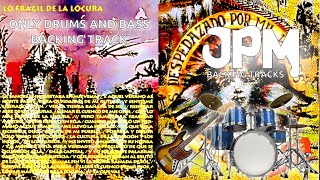 La Renga  Lo frágil de la locura Backing Track Only Drums and Bass [upl. by Nwahc325]