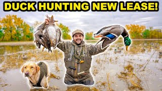 3 MAN LIMIT Duck Hunting at My NEW LEASE on OPENING DAY Catch Clean Cook [upl. by Sansen]