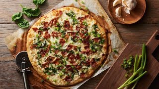 Bacon Alfredo Pizza  Pillsbury’s Best™ Pizza Dough [upl. by Aitnom]