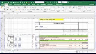 Costos y presupuestos  Generador de precios 4  Presupuestos de Obra  Excel  PRECEX 11 [upl. by Assilav]