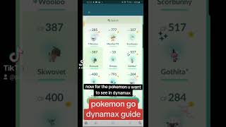 Dynamax cosmetic glitch guide in pokemon go  how to do it pokemongo pokemongocommunity glitch [upl. by Remde]