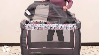 Howto Video Baby Trend Nursery Center Playard Folding [upl. by Yemirej619]