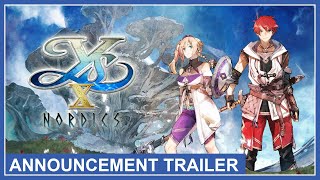 Ys X Nordics  Announcement Trailer Nintendo Switch PS4 PS5 PC [upl. by Osnola]