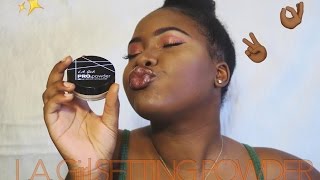 LA GIRL PRO POWDER  SETTING POWDER REVIEW  DEMO [upl. by Arrat]