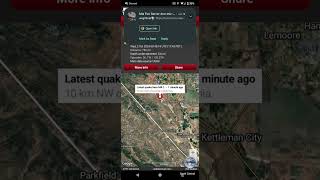 41 Earthquake Strikes Avenal California [upl. by Britteny]