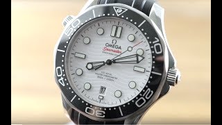 Omega Seamaster Diver 300M quotGreat Whitequot 21032422004001 Omega Watch Review [upl. by Alah]