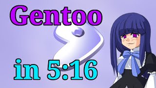 Gentoo UEFI Install in 516 [upl. by Amihsat113]