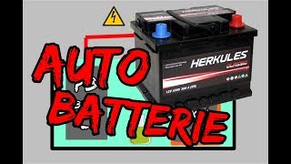 WIE FUNKTIONIERT EINE AUTOBATTERIE  BAUTEILERKLÄRUNG [upl. by Ullund]