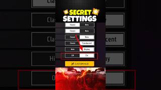 Secret Settings Only 1 Players Know 🏆  New Enemy Outline Setting  Free Fire shorts [upl. by Chrysa]