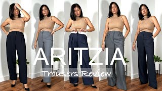 ARITZIA PANTS REVIEW on PETITE 52quot and CURVY [upl. by Noval]