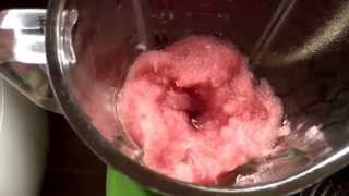 Slushy raspberry slush ice raspberry Slushy Himbeere Kitchen Aid Blender Mixer [upl. by Belier]