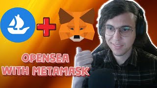 How To Create An Opensea Account With Metamask [upl. by Aryk859]