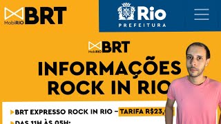 Rock In rio 2024  Como chega de BRT é Metro no festival [upl. by Coward]