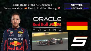 Team Radio of the Monoposto F1 23 My Team Career Mode Season 3 championSebastian Vettel 🇩🇪 [upl. by Hogarth]