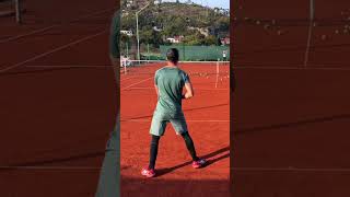 Forehand ca Rafa Nadal Mia iesit cat de cat 😂 shorts tennis [upl. by Hanahsuar]