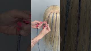 How to add hair tinsel extensions to you hairstyle hairtinsel [upl. by Erehpotsirhc]