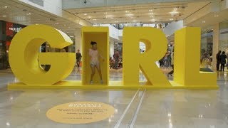 Pharrell Williams Interactive G I R L Installation [upl. by Hannaoj354]