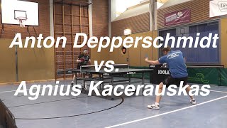 Anton Depperschmidt vs Agnius Kacerauskas  Regionalliga Nord  16092023 [upl. by Zoellick]