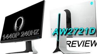 AW2721D 1440p 240hz Monitor Review 2 Months With Shrouds Screen [upl. by Manup154]