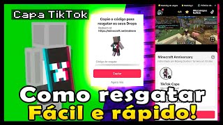 CAPA DO TIKTOK JÁ DISPONÍVEL VEJA COMO RESGATAR NO MINECRAFT [upl. by Older]